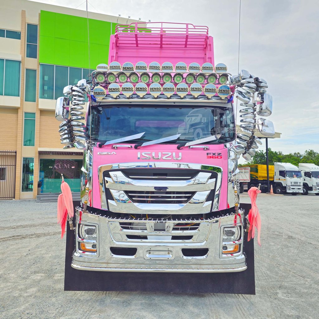 ผ่อน ลด ดอก พ่วงแม่ลูกหวานฉ่ำ ISUZU FXZ 360 แรงม้า ปี 66 + หางดั้มพ์ สามเพลา ปี 65  บรรทุกได้ 31.65 ตัน (1364 2110)