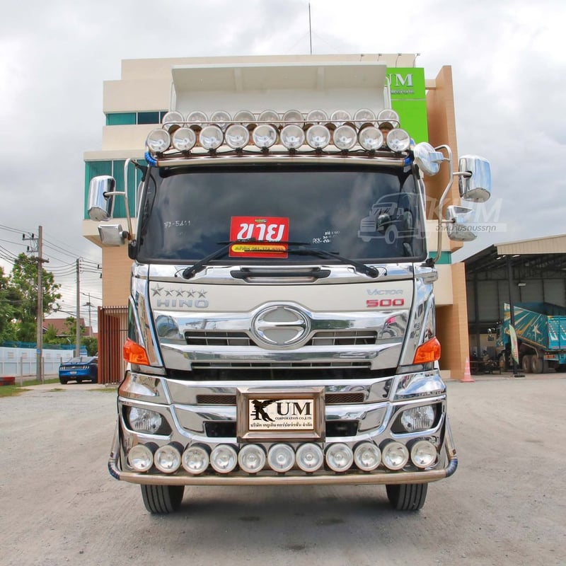 สิบล้อดั้มพ์สามมิตร HINO Fm1a 344 แรง ปี 2566 (5411)