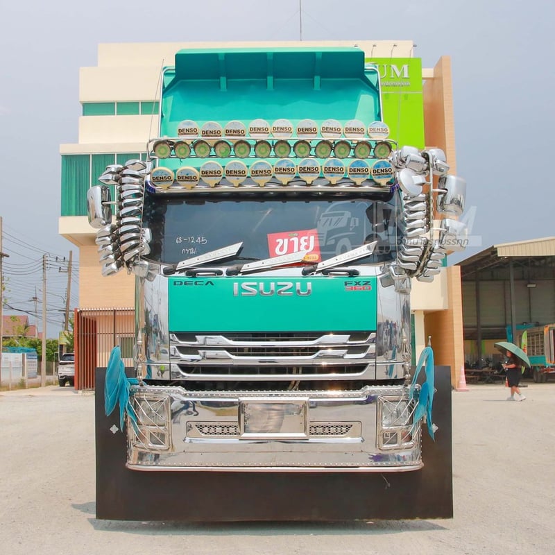 สิบล้อดั้มพ์ ISUZU FXZ 360 แรง ปี 2565 + หางดั้มพ์ สามเพลา อู่สหะกิจ ปี 2565 (1245 1246)