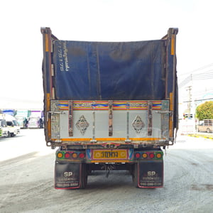 สิบสองล้อดั้มพ์ ISUZU FYH 360 แรง ปี 2556 + หางดั้มพ์ สามเพลา อู่ส.สมบัติ ปี 2556 (2507 2508)