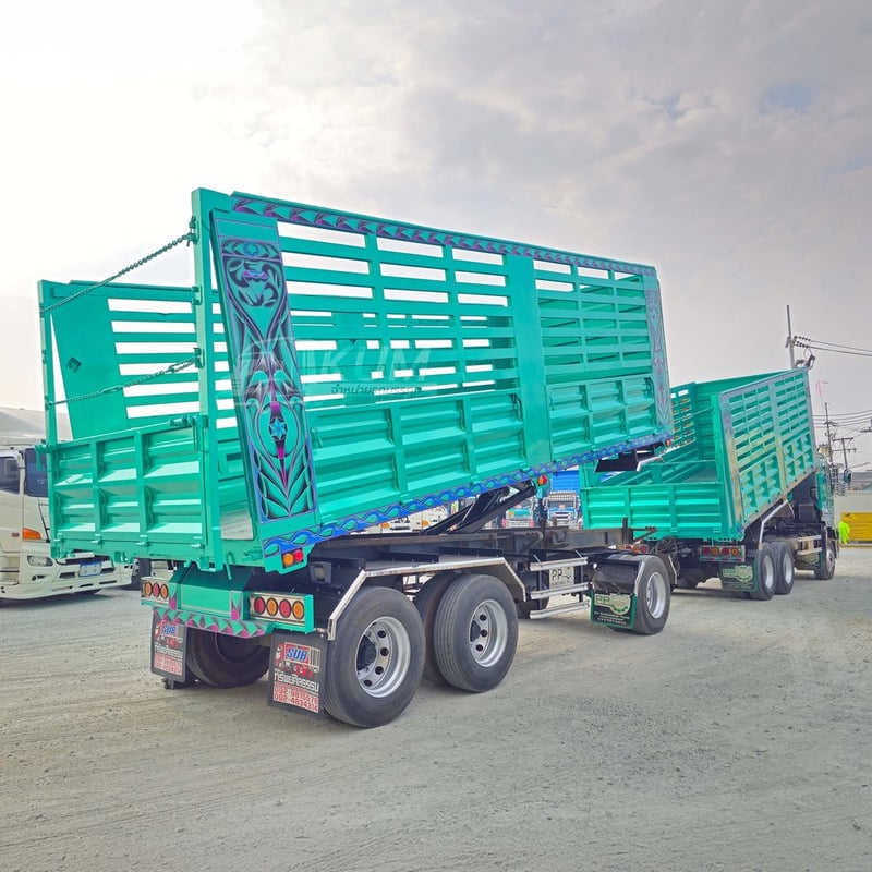 สิบล้อดั้มพ์ ISUZU FXZ 360 แรง ปี 2566 + หางดั้มพ์ สามเพลา อู่พีพีเอ็นเจเนริ่ง ปี 2566 (4795 4796)