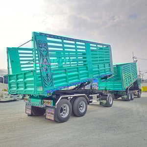 สิบล้อดั้มพ์ ISUZU FXZ 360 แรง ปี 2566 + หางดั้มพ์ สามเพลา อู่พีพีเอ็นเจเนริ่ง ทรัค ปี 2566 (4795 4796)