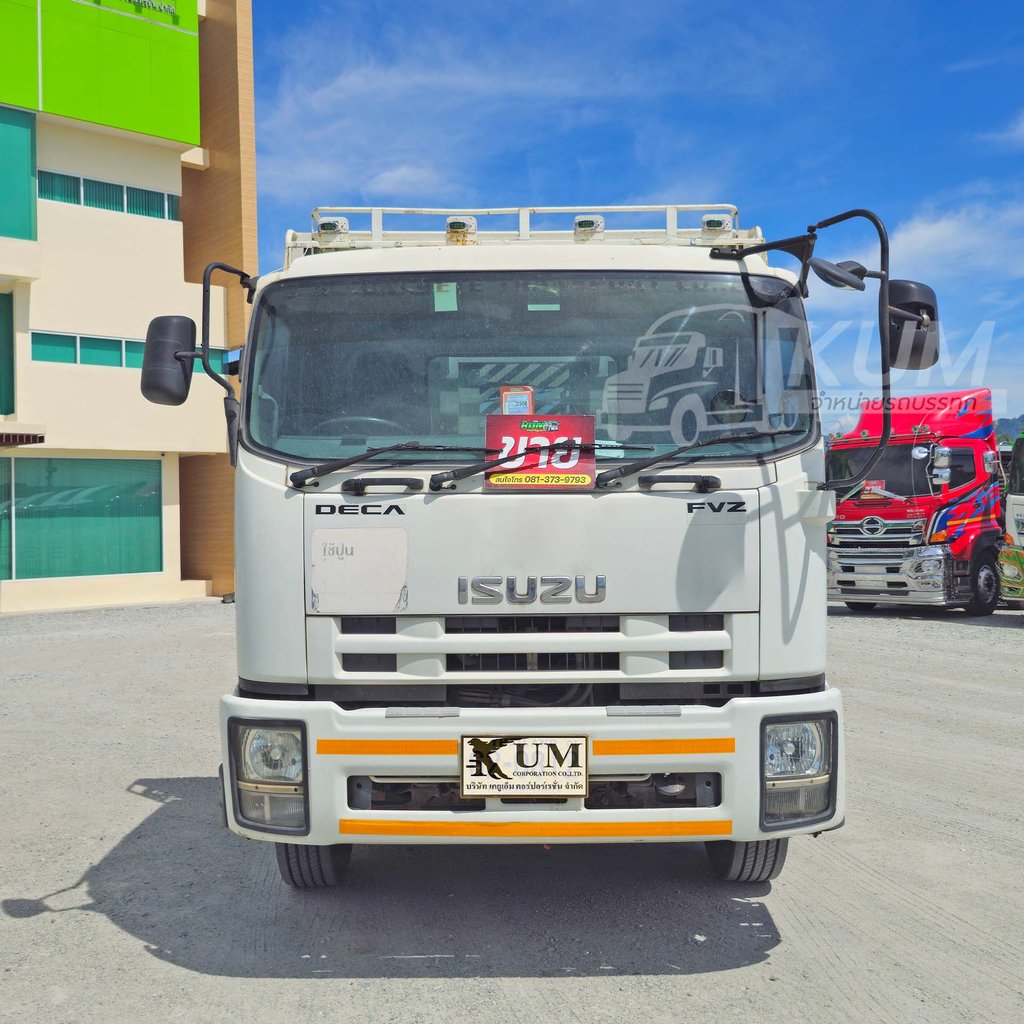 ISUZU FVZ 300 แรงม้า ปี 57 รถบรรทุก 10ล้อ พื้นเรียบ (0812)