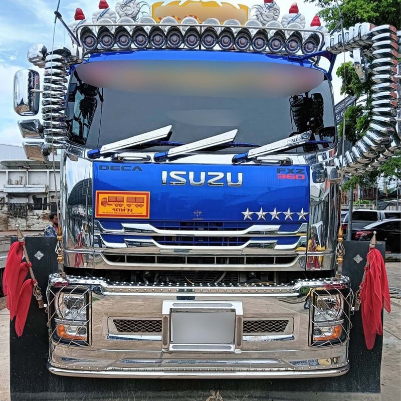 สิบล้อดั้มพ์เกษตร ISUZU FXZ 360 แรง ปี 2566 + หางดั้มพ์ สามเพลา อู่เดอะฟินิกซ์ ปี 2566 (2320 2321) 