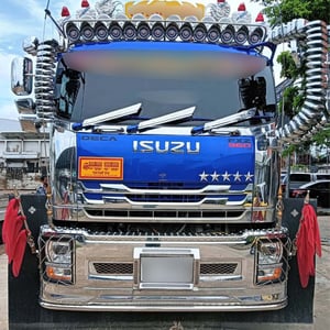 สิบล้อดั้มพ์เกษตร ISUZU FXZ 360 แรง ปี 2566 + หางดั้มพ์ สามเพลา อู่เดอะฟินิกซ์ ปี 2566 (2320 2321) 