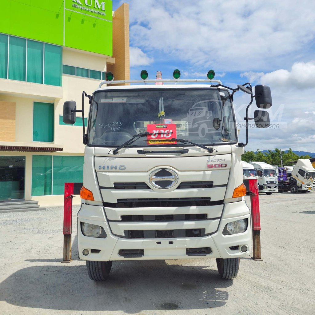 สด ลด VAT สิบล้อหัวลากติดเครน HINO VICTOR 500 344 แรงม้า ปี 62 (0293)