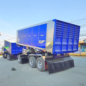 สิบล้อดั้มพ์ ISUZU FXZ 360 แรง ปี 2566 + หางดั้มพ์ สามเพลา อู่ ส.สมบัติ ปี 2566 (5236 5237)