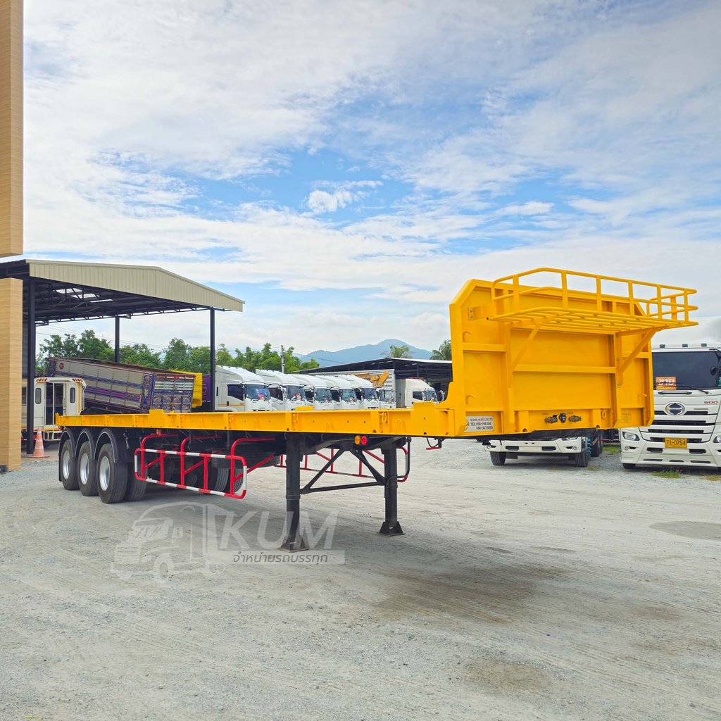 หางราคาเบาๆ หางพื้นเรียบ สามเพลา มีบังเกอร์ อู่ WAFA ปี 63 (6112) หางราคาเบาๆ หางพื้นเรียบ สามเพลา มีบังเกอร์ อู่ WAFA ปี 63 (6112)