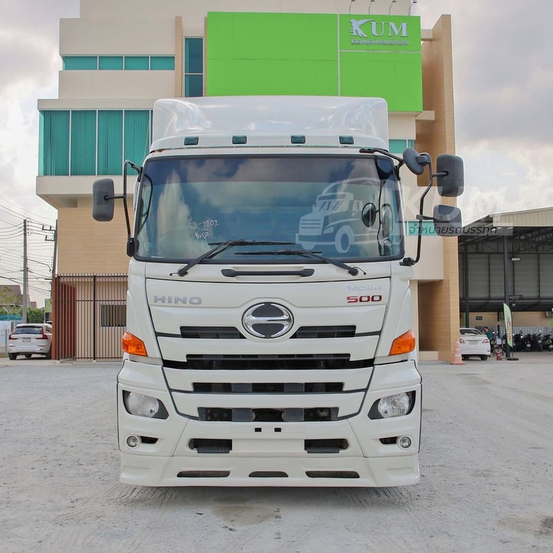 สิบล้อหัวลาก HINO FM2P 380 แรง ปี 2565 +หางพื้นเรียบ สามเพลา อู่ CTT ปี 2565 (1202 1885)