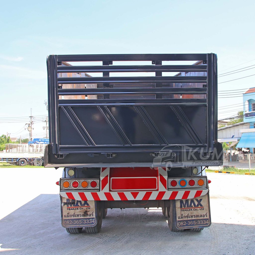 สด ลด VAT สิบสองล้อดั้มพ์ ISUZU FXZ 360 แรงม้า ปี 65 +หางดั้มพ์ สามเพลา อู่แม็กเทรลเลอร์ ปี 65 (3777 3778)