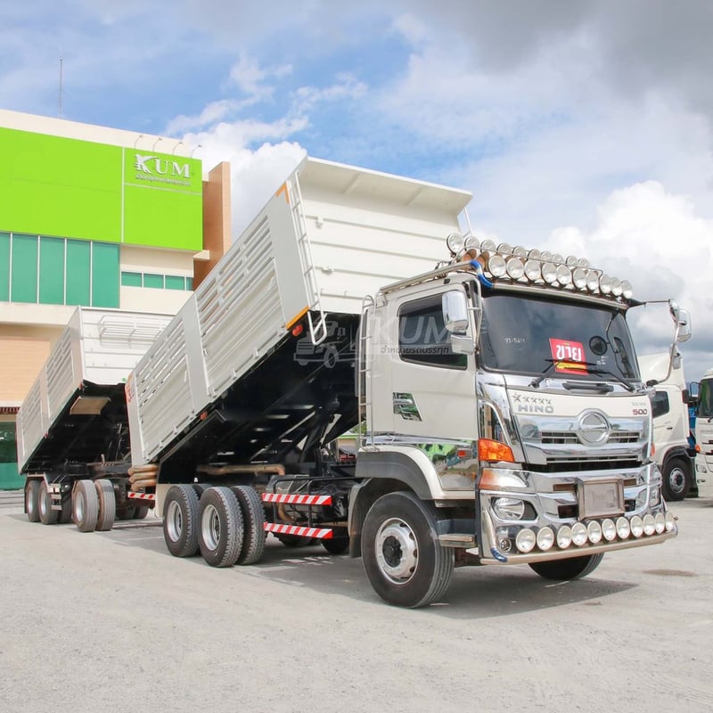 สิบล้อดั้มพ์สามมิตร HINO FM1A 344 แรง ปี 2566 + หางดั้มพ์ อู่แม็กเทรลเลอร์ ปี 2565 (5411 3778) สิบล้อดั้มพ์สามมิตร HINO FM1A 344 แรง ปี 2566 + หางดั้มพ์ อู่แม็กเทรลเลอร์ ปี 2565 (5411 3778)