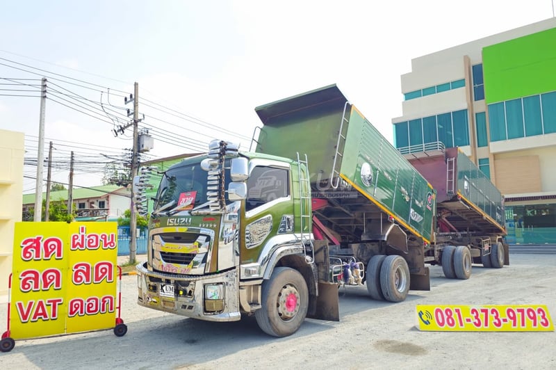 หกล้อดั้มพ์ ISUZU FTR 240 แรง ปี 2565 + หางดั้มสองเพลา อู่เดอะฟินิกซ์ ปี 2565 (5403 5404)