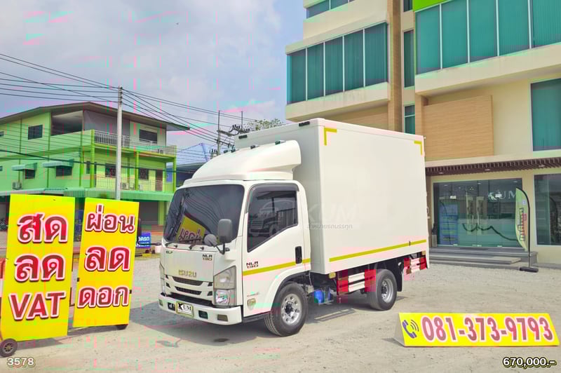 สี่ล้อตู้ลิฟท์ท้าย ISUZU NLR 130 แรง ปี 2564 (3578)