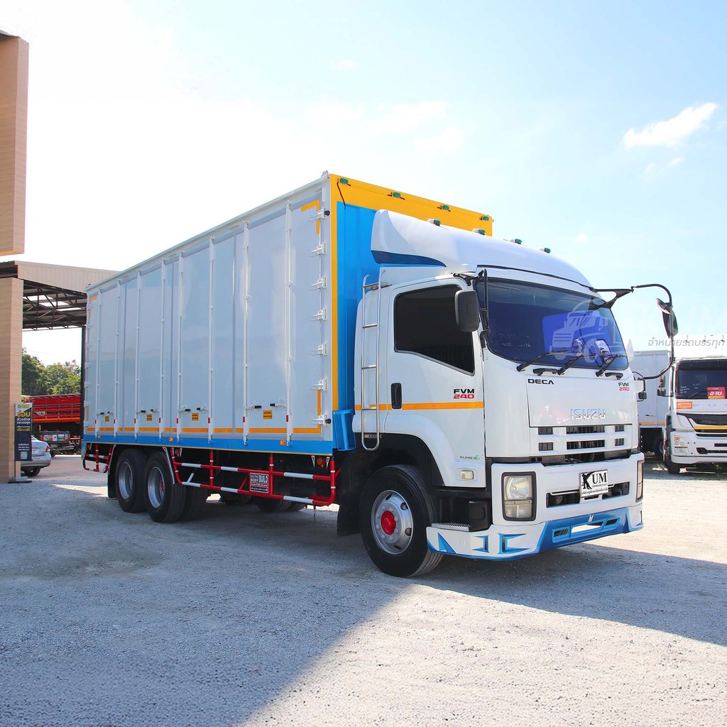 สด ลด VAT สิบล้อราคาดี สิบล้อตู้สิบบาน ISUZU FVM 240 แรงม้า ปี 56 ลดจุกๆๆเลย ถูกกว่านี้ไม่มีแล้ว (4822)