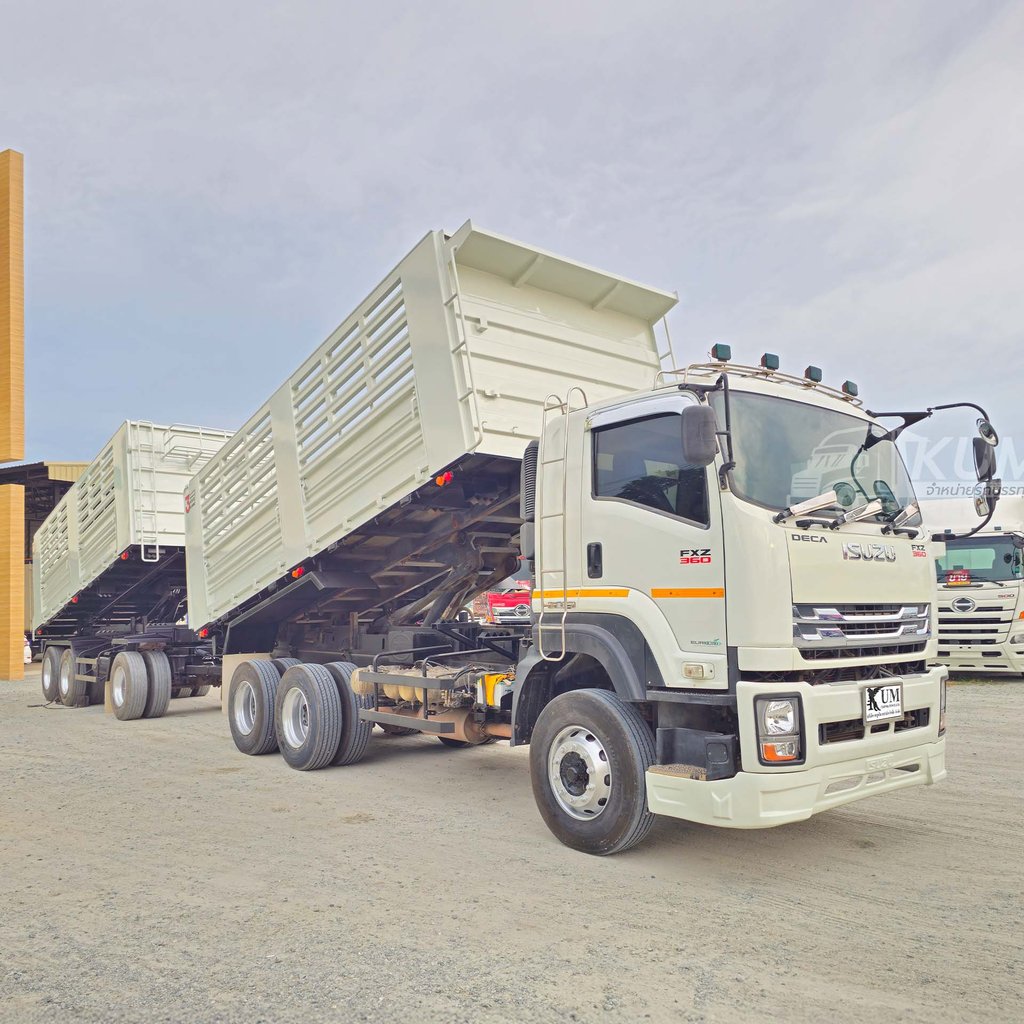 ผ่อน ลด ดอก สามมิตรแท้ ISUZU FXZ 360 แรงม้า ปี 65 + หางดั้มพ์ สามเพลา อู่สามมิตร ปี 65 (3843 3844)