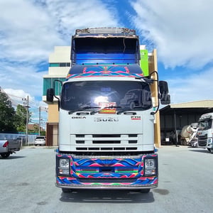  สิบสองล้อดั้มพ์ ISUZU FYH 360 แรง ปี 2555 +หางดั้มพ์ สองเพลา อู่ ส.ส่งเสริม ปี 2559 (0856 0819)