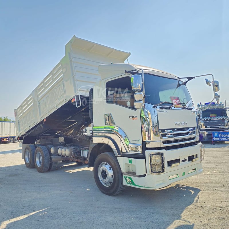 สิบล้อดั้มพ์ ISUZU FXZ 360 แรง ปี 56 สามมิตร (2374