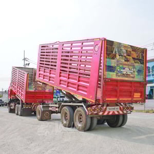 สิบล้อดั้มพ์ ISUZU FXZ 360 แรง ปี 2565 + หางดั้มพ์ สามเพลา อู่เดอะฟินิกซ์ ปี 2565 (2591 2592)