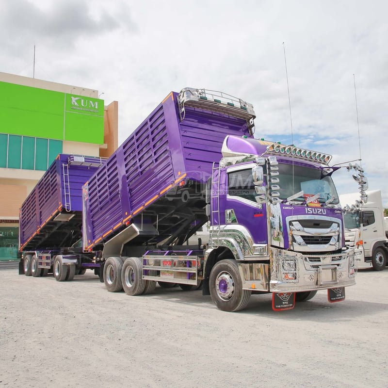 สิบล้อดั้มพ์ ISUZU FXZ 360 แรง ปี 2566 + หางดั้มพ์ สามเพลา อู่เดอะฟินิกซ์ ปี 2566 (2533) สิบล้อดั้มพ์ ISUZU FXZ 360 แรง ปี 2566 + หางดั้มพ์ สามเพลา อู่เดอะฟินิกซ์ ปี 2566 (2533)