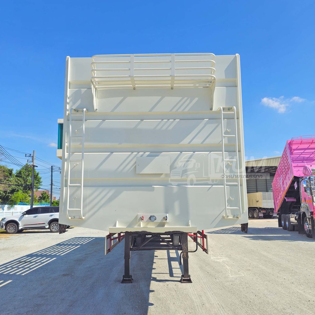 หางกระบะคอกเหล็ก สามเพลา ป้ายแดง อู่ไทยมาวิน ปี 2568 (0735)