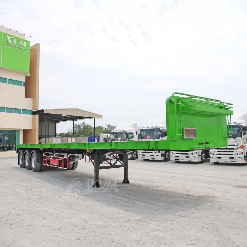 หางพื้นเรียบ สามเพลา อู่ส.สมบัติ ปี 2561 (5529)