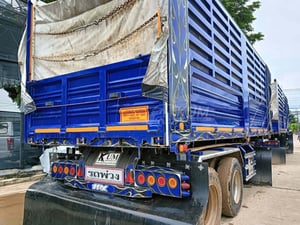 สิบล้อดั้มพ์เกษตร ISUZU FXZ 360 แรง ปี 2566 + หางดั้มพ์ สามเพลา อู่เดอะฟินิกซ์ ปี 2566 (2320 2321) 