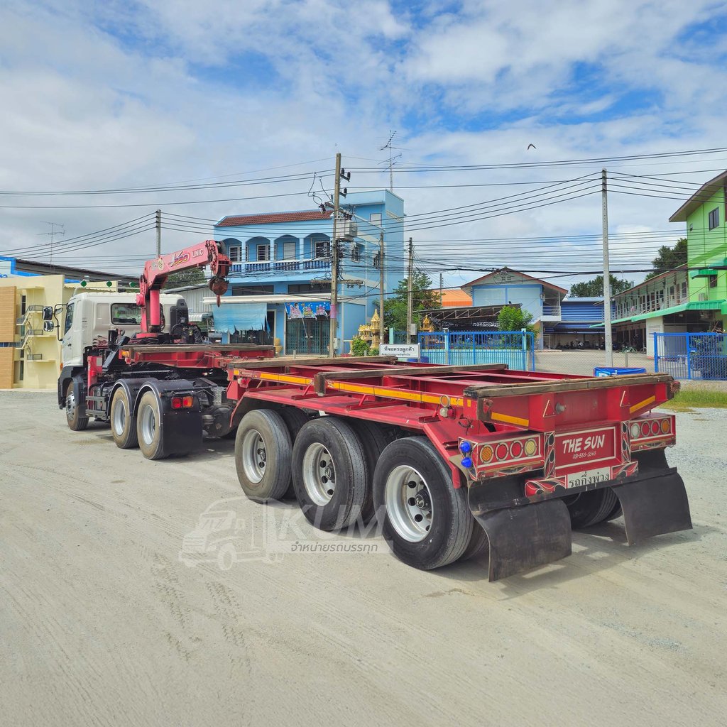 สิบล้อหัวลากติดเครน HINO FM1A 344 แรง ปี 62 + หางก้างสาลี สามเพลา (0293 4860) สิบล้อหัวลากติดเครน HINO FM1A 344 แรง ปี 62 + หางก้างสาลี สามเพลา (0293 4860)