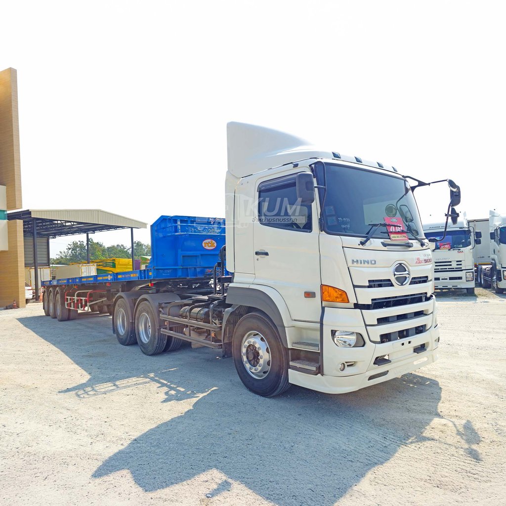 สิบล้อหัวลาก HINO FM 344 แรง ปี 65 + หางสามเพลา RCK (1588 5249)
