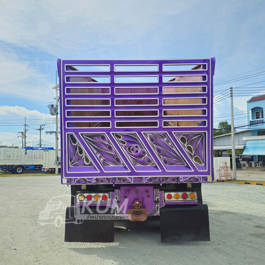 ผ่อน ลด ดอก พ่วงสีม่วงสวยมาก ISUZU FXZ 360 แรงม้า ปี 66 + หางดั้มพ์ สามเพลา ปี 66 (9107 9108)