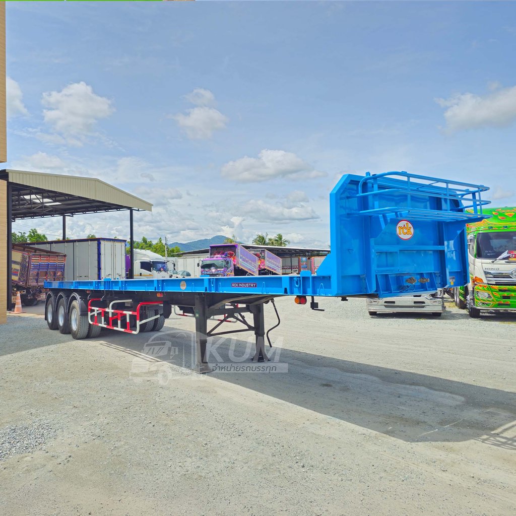 หางพื้นเรียบ สามเพลา มีบังเกอร์ อู่ RCK ปี 64 (8647)