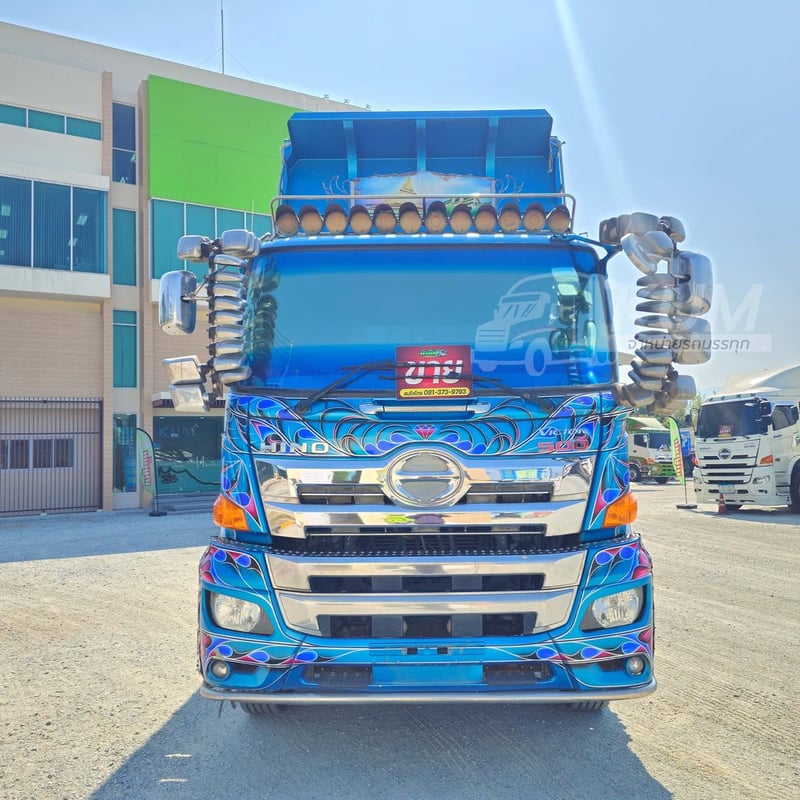 สิบล้อดั้มพ์ HINO FM2P 380 แรง ปี 2564  + หางดั้มพ์  สามเพลา  อู่พงศ์ไพบูลย์ ปี 2564 (2344)