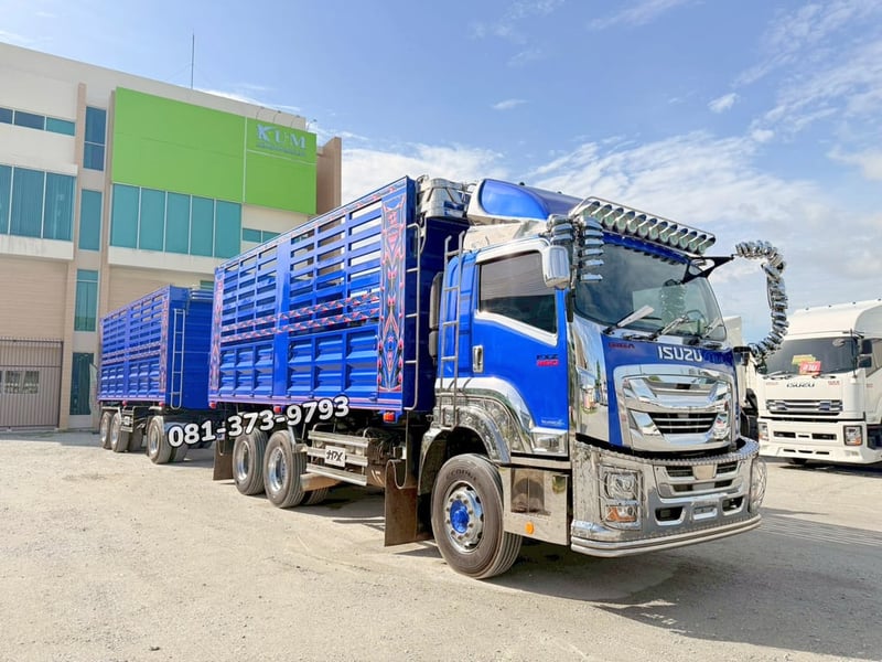  สิบล้อดั้มพ์ ISUZU FXZ 360 แรง ปี 2565 + หางดั้มพ์ สามเพลา อู่เดอะฟินิกซ์ ปี 2565 (2591 2592)