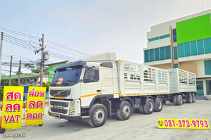 สิบสองล้อคอก Volvo FM 440 แรง ปี 2556 + หางคอก สามเพลา ปี 64 (2894 0735)