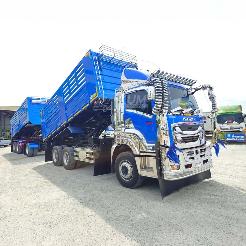 ISUZU FXZ 360 แรงม้า ปี 66 + หางดั้มพ์ สามเพลา อู่เดอะฟินิกซ์ ปี 65 (3502 3088)