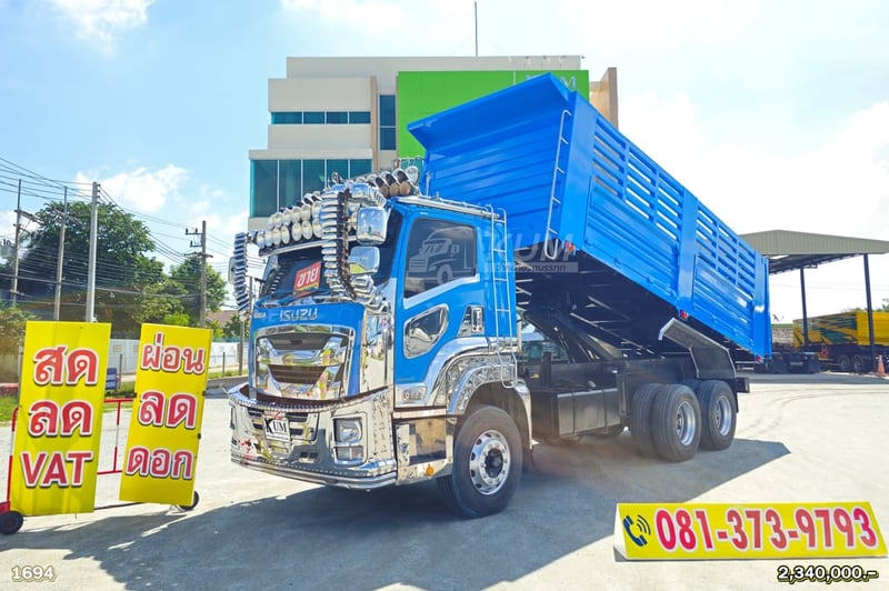 สด ลด VAT สิบล้อดั้มพ์ ISUZU FXZ 360  แรง ปี 65 เก็บงานให้ใหม่มากๆ (1694)