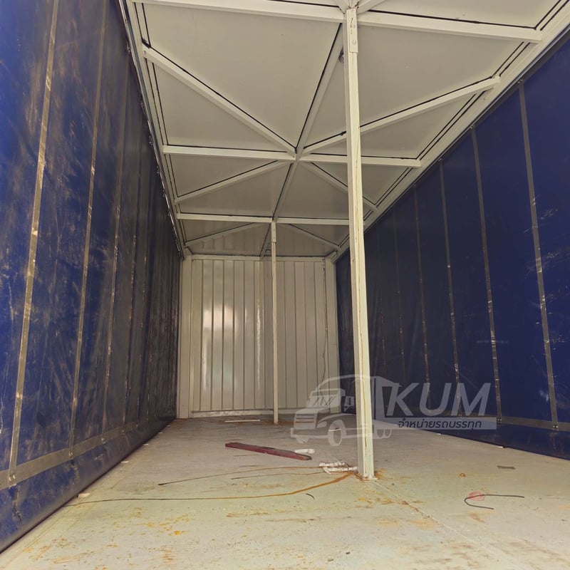 สิบล้อตู้ผ้าใบ HINO FL1A 344 แรง ปี 2567 + หางตู้ผ้าใบ สามเพลา อู่สามมิตร ปี 2567 (5506 5507)