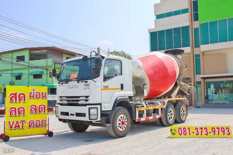 สิบล้อโม่ปูน ISUZU FXZ 320 แรง ปี 2566 (0237)