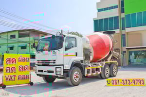 สิบล้อโม่ปูน ISUZU FXZ 320 แรง ปี 2566 สภาพป้ายแดง ไม่ค่อยได้ใช้งานจริง (0237)