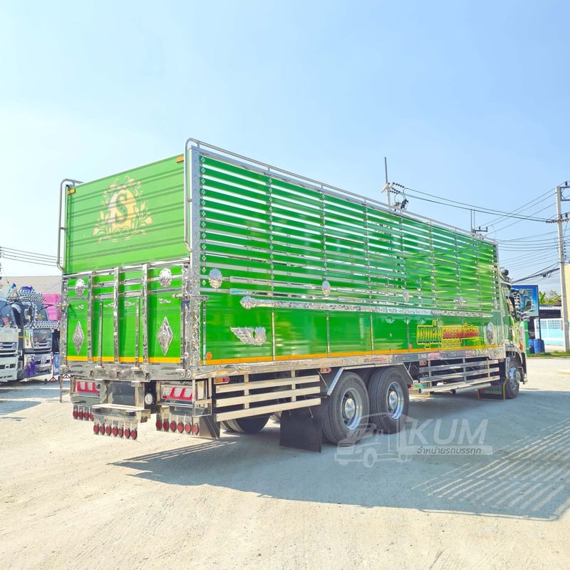 ราคาพิเศษ เขียวขยี้ใจ สิบล้อคอก HINO FL8J 260 ปี 66 สภาพนางฟ้าในราคามือสอง (5115)