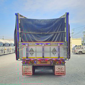 **Vายตัดด**สิบสองล้อดั้มพ์ ISUZU FYH 360 แรง ปี 2557 + หางดั้มพ์ สามเพลา อู่ส.สมบัติ ปี 2557 (2465 2466)