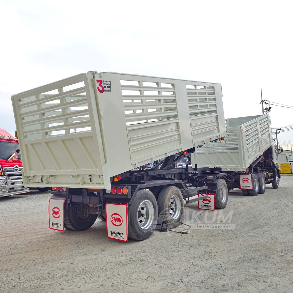 ผ่อน ลด ดอก สามมิตรแท้ ISUZU FXZ 360 แรงม้า ปี 65 + หางดั้มพ์ สามเพลา อู่สามมิตร ปี 65 (3843 3844)