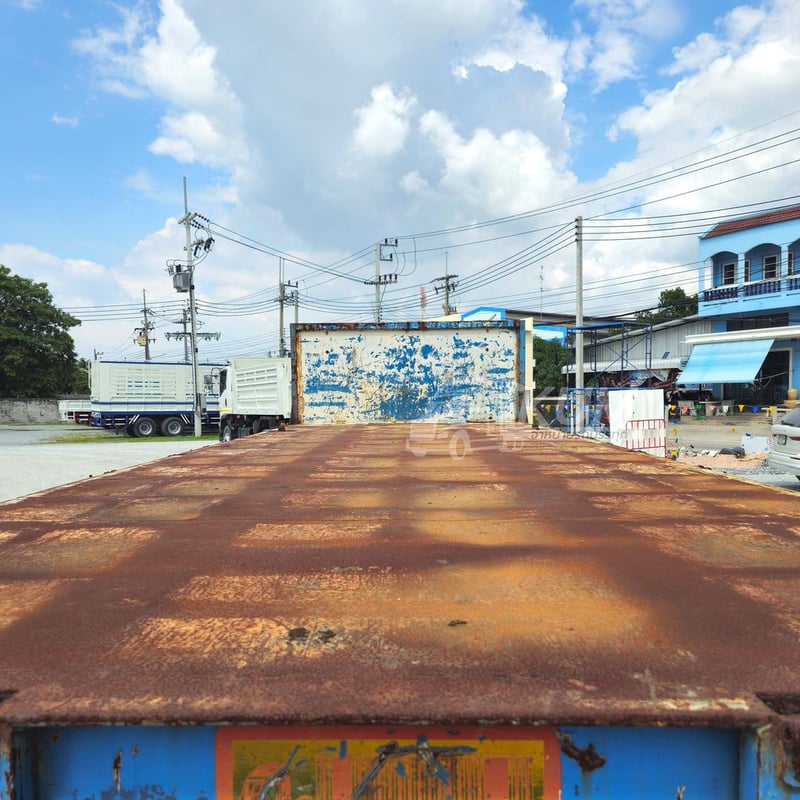 ราคาเบาๆ หางพ่วงพื้นเรียบ สามเพลา ปี 59 (2767)