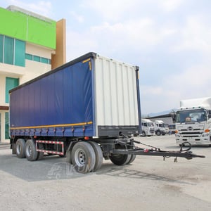 หางตู้ผ้าใบ สามเพลา อู่สามมิตร ปี 2567 (5507) หางตู้ผ้าใบ สามเพลา อู่สามมิตร ปี 2567 (5507)