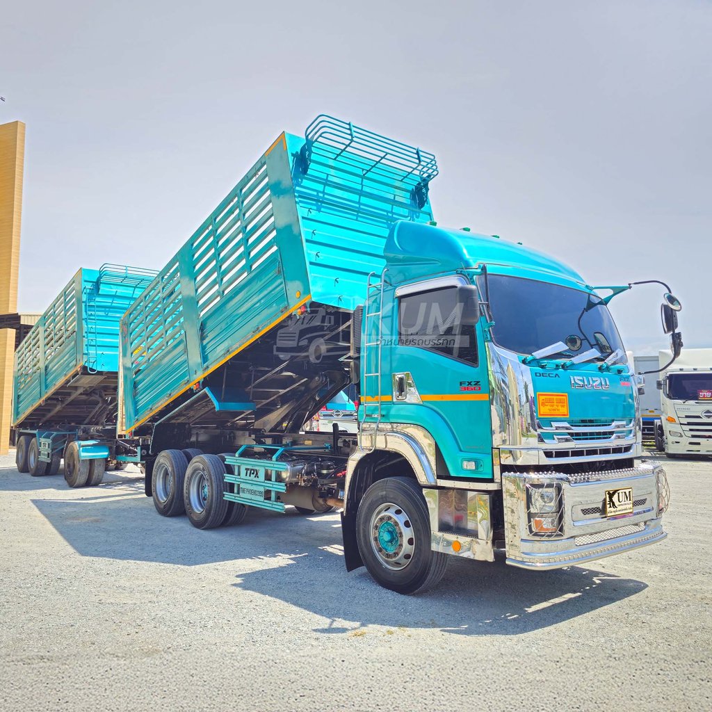 โปรช่วยดาวน์ 6% ของราคารถและดอกเบี้ยเริ่มต้น 2.99% สิบล้อดั้มพ์ ISUZU FXZ 360 แรงม้า ปี 66 + หางดั้มพ์ สามเพลา อู่เดอะฟินิกซ์ ปี 66 (5392 5393)