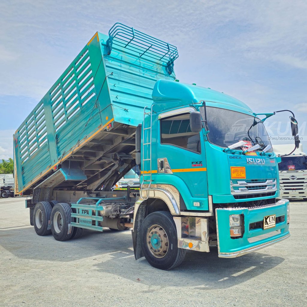 ผ่อน ลด ดอก สีสวยมาก ดั๊มพ์เกษตร ISUZU FXZ 360 แรงม้า ปี 66 (5392)