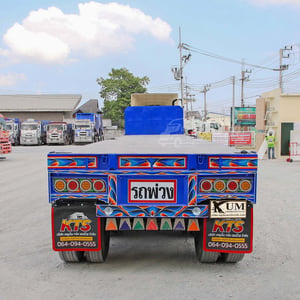 สิบล้อหัวลาก HINO FM2P 380 แรง ปี 2565 +หางพื้นเรียบ สามเพลา อู่ CTT ปี 2565 (1202 1885)