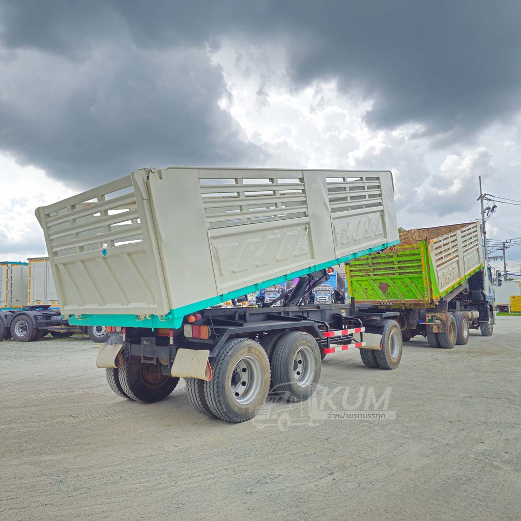 ช่วยดาวน์ 6% ISUZU FXZ 360 แรง ปี 56 + หางดั้มพ์ สามเพลา อู่สามมิตร ปี 57 (2374 8972)