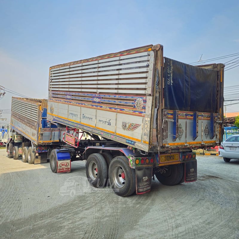 สิบสองล้อดั้มพ์ ISUZU FYH 360 แรง ปี 2556 + หางดั้มพ์ สามเพลา อู่ส.สมบัติ ปี 2556 (2507 2508)