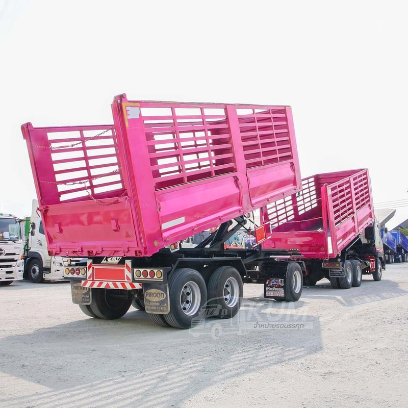 สิบล้อดั้มพ์ HINO FM1A 344 แรง ปี 2565 + หางดั้ม สามเพลา อู่พิรุธ ปี 2565 (0932 0933)