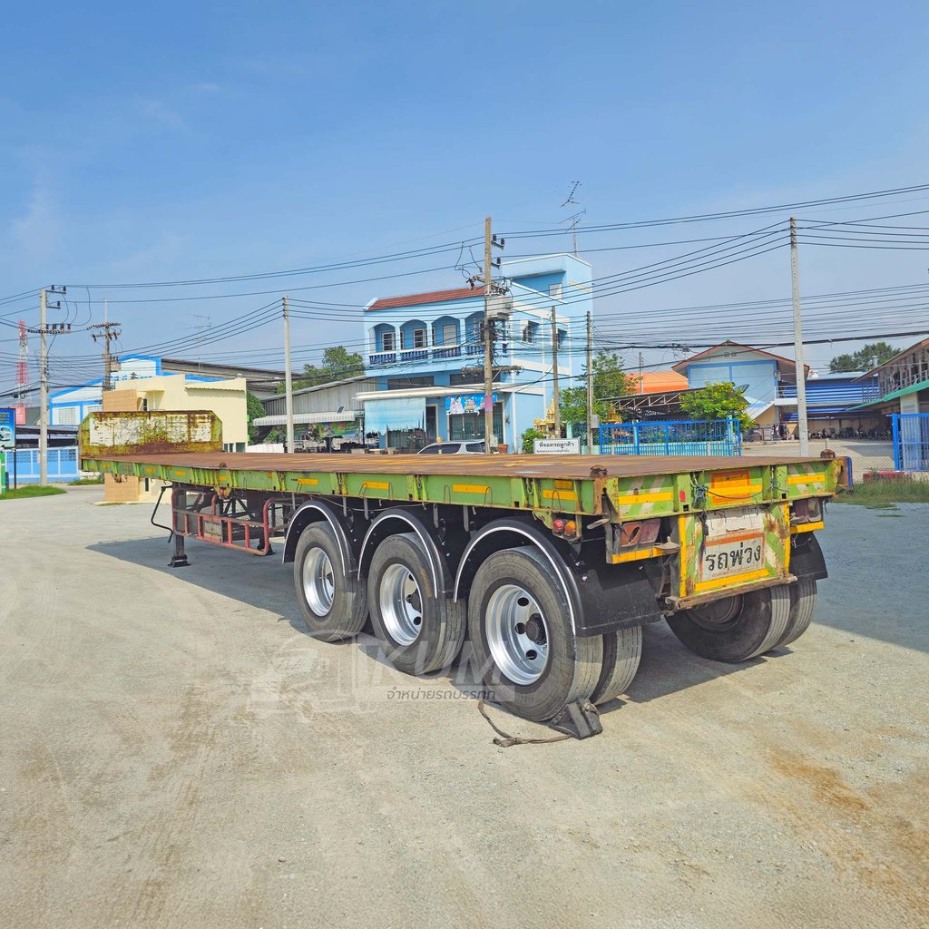 หางเทรลเลอร์ราคาถูกมาก หางพื้นเรียบ สามเพลา อู่BLT ปี 58 ค่ะพี่ขาา (7339)